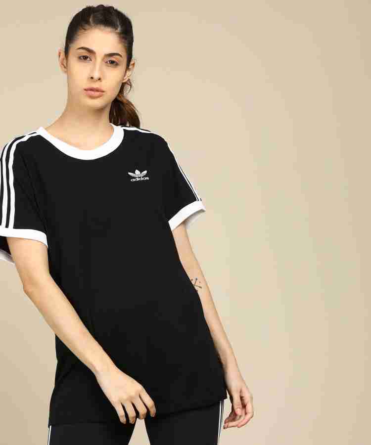 ADIDAS Solid Women Round Neck Black T Shirt Buy ADIDAS Solid Women Round Neck Black T Shirt Online at Best Prices in India Flipkart