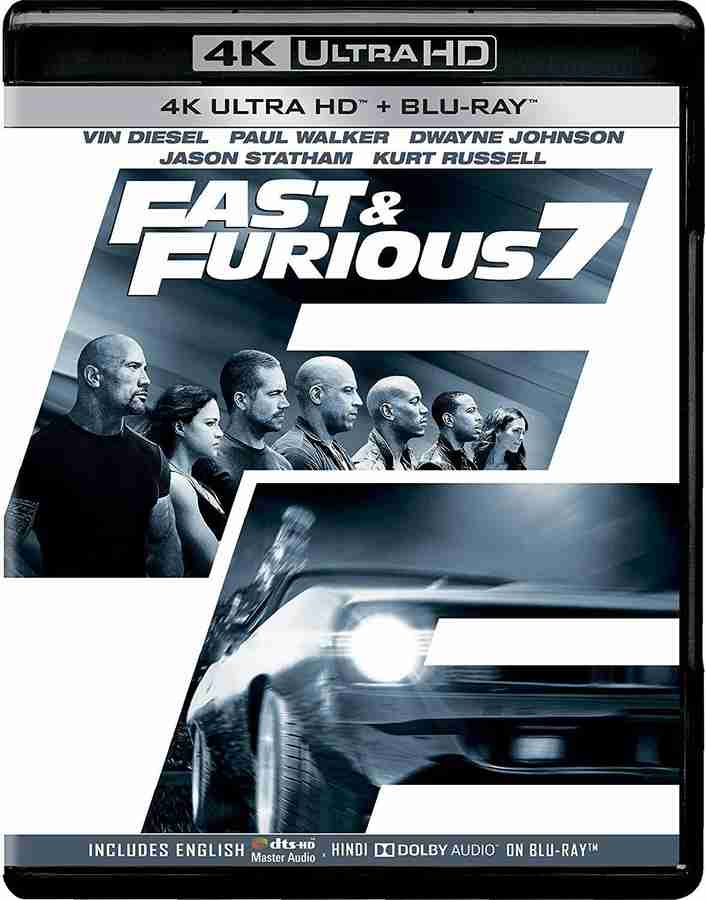 Fast Furious 7 Furious 7 4K UHD HD 2 Disc Price in India