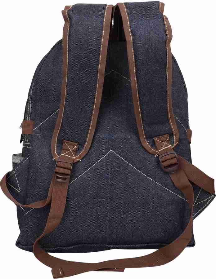 Topper Denim Casual Backpack School Bag College Bag Laptop Bag for Boys Girls Men Women. 20 ltrs Navy Blue 20 L Backpack Denim Blue Price in India Flipkart