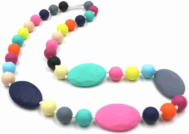 Baby silicone teething necklace on sale