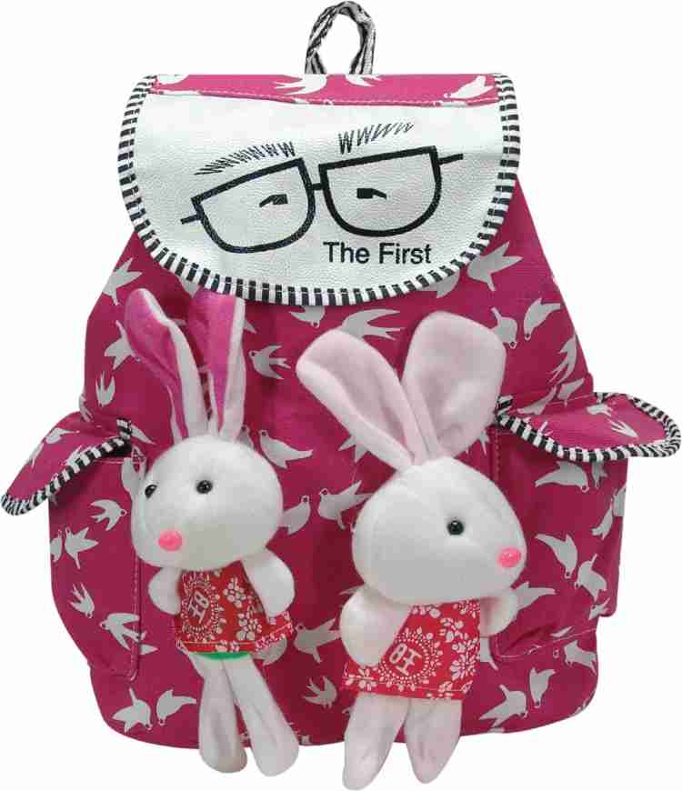 DESENCE Women Doll Bag for Girls Stylish Backpack for College School Travel Picnic Canvas 10 L Backpack Pink Price in India Flipkart