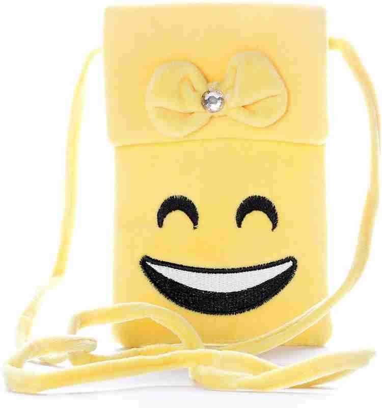 Flipkart HC Toys LLP Emoji Bags Stylish Smiley Bags for Girls and Soft Toys Bag for Kids School Bag for Baby Laughing Face Emoji Bag for Girls Sling Bag Sling