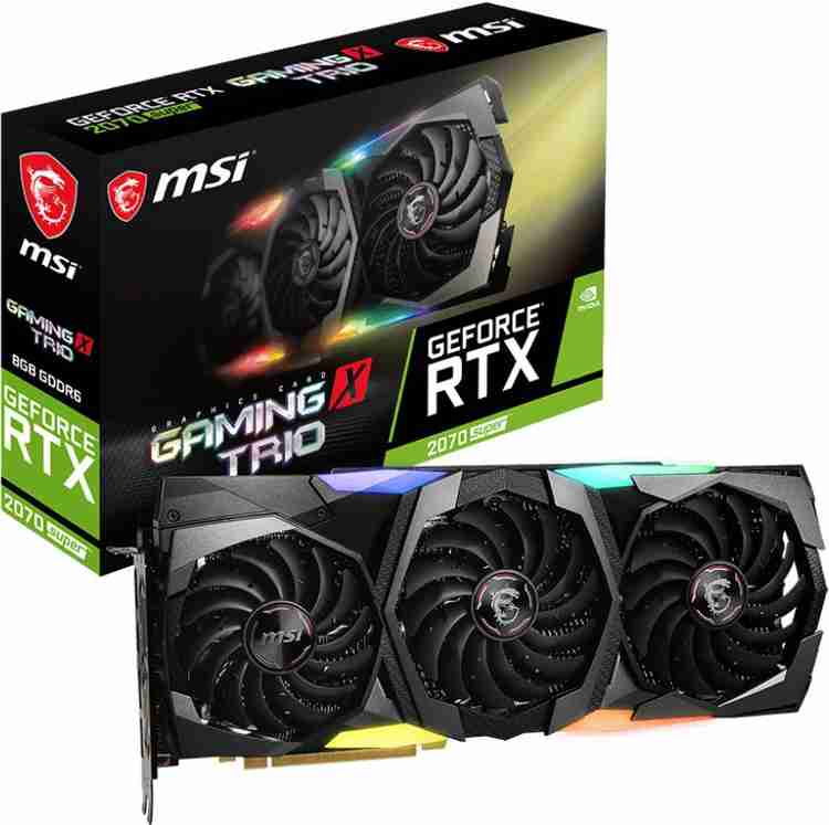MSI NVIDIA GeForce RTX 2070 SUPER GAMING X TRIO 8 GB GDDR6 