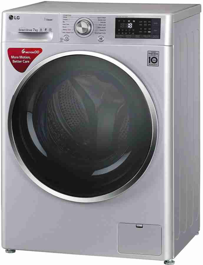 LG 7 kg Inverter Fully Automatic Wi Fi Front Loading Washing Machine with Inbuilt Heater 6 Motion DD technology Silver Price in India Buy LG 7 kg Inverter Fully Automatic Wi Fi Front Loading