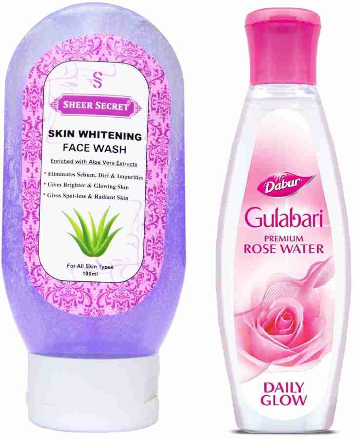 Sheer Secret Skin Whitening Face Wash 100ml and Gulabari Premium