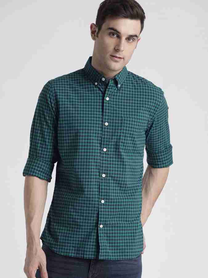 GAP Men Checkered Casual Green Shirt Buy GAP Men Checkered