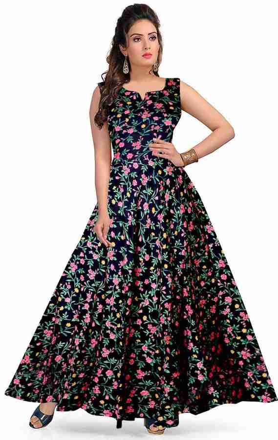 Mudrika women's maxi discount multicolor dress