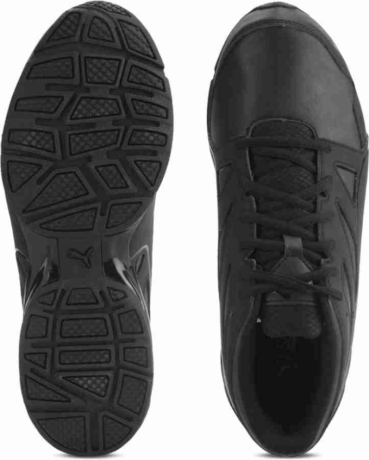 Puma men's tazon modern fracture black running shoes online