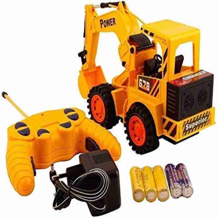 JNiL JCB Toys, Construction Shovel Loader Excavator, 360 Degree Rotational  JCB Toys, Wire JCB Toys Truck for Kids Birthday Gift (Yellow) (Pack of 1)