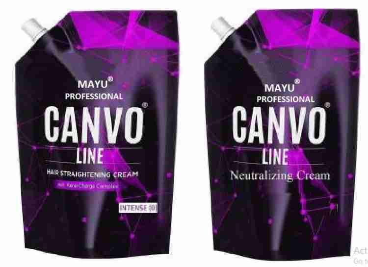 Canvo hair straightening clearance cream