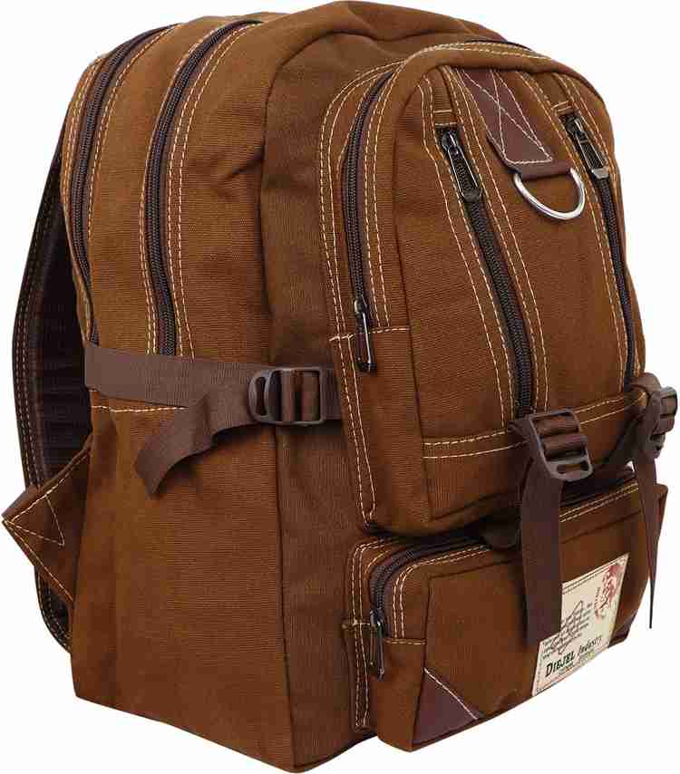 Topper Trendy Casual Cargo Canvas Backpack School Bag College Bag Laptop Bag for Boys Girls Men Women. 20 L Backpack Khaki Price in India Flipkart
