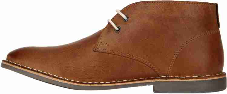 Red tape leather cheap chukka boots