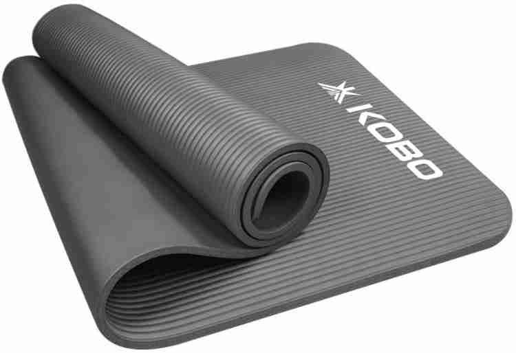 KOBO 15 mm NBR Athletica Multi use Thick Exercise Non slip Anti tear for Hot Yoga Grey 15 mm Yoga Mat Buy KOBO 15 mm NBR Athletica Multi use Thick Exercise Non slip Anti tear