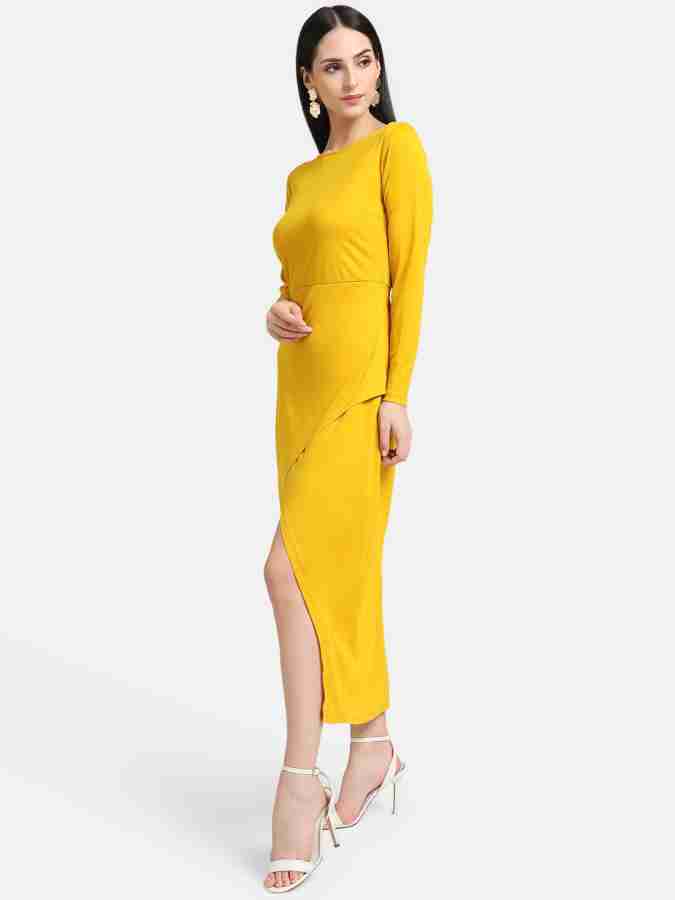 Kazo yellow sale dress