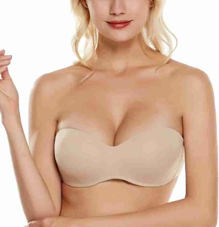 Women's Multiway Strapless Bra Push Up Smooth Unlined Seamless