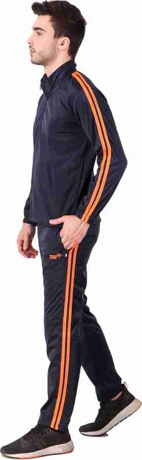 Mens orange 2024 adidas tracksuit