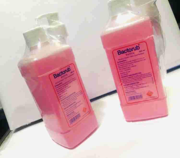 BACTORUB Pink PACK OF 2 500ML Hand Sanitizer Pump