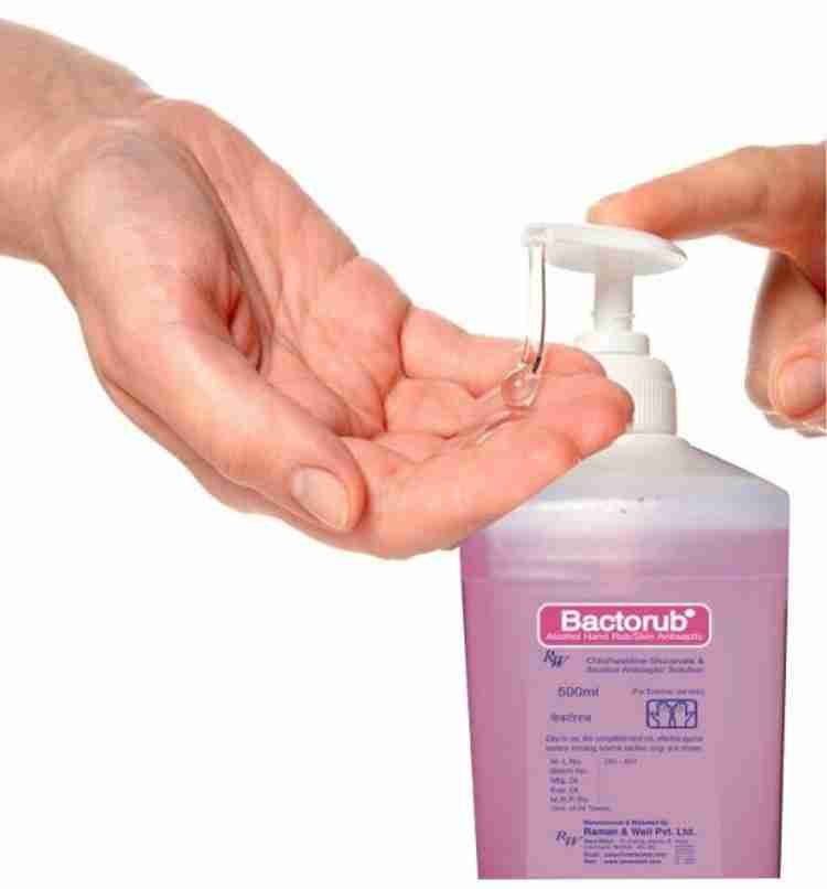 BACTORUB Pink PACK OF 2 500ML Hand Sanitizer Pump Dispenser