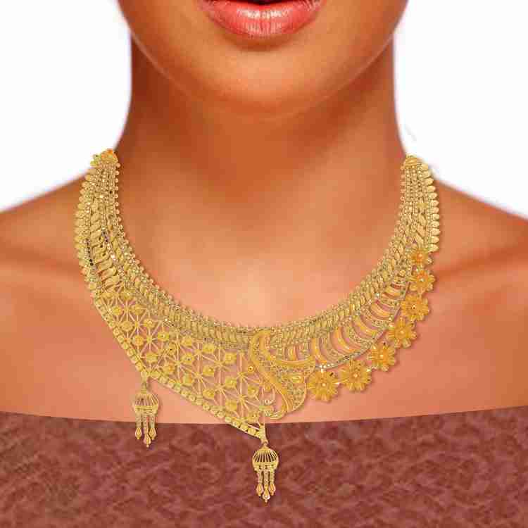 Senco Gold GN D000316041 Collar Yellow Gold Precious Necklace Price in India Buy Senco Gold GN D000316041 Collar Yellow Gold Precious Necklace online at Flipkart