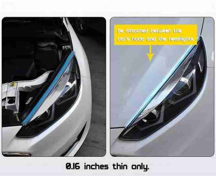 Thin led top strip for car