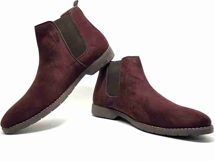 Chelsea boots hot sale maroon