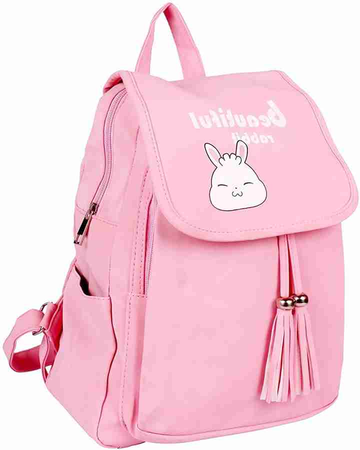 Flipkart DERBEN CLOVE College Bag for girls pink colour Waterproof Backpack Backpack