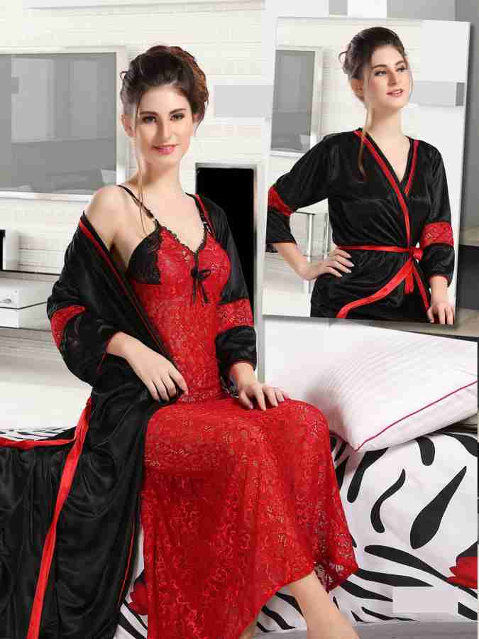 Be You Women Nighty with Robe - Buy Be You Women Nighty with Robe