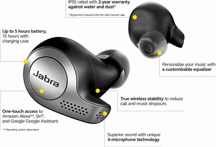 JABRA Elite 65t True Wireless Bluetooth
