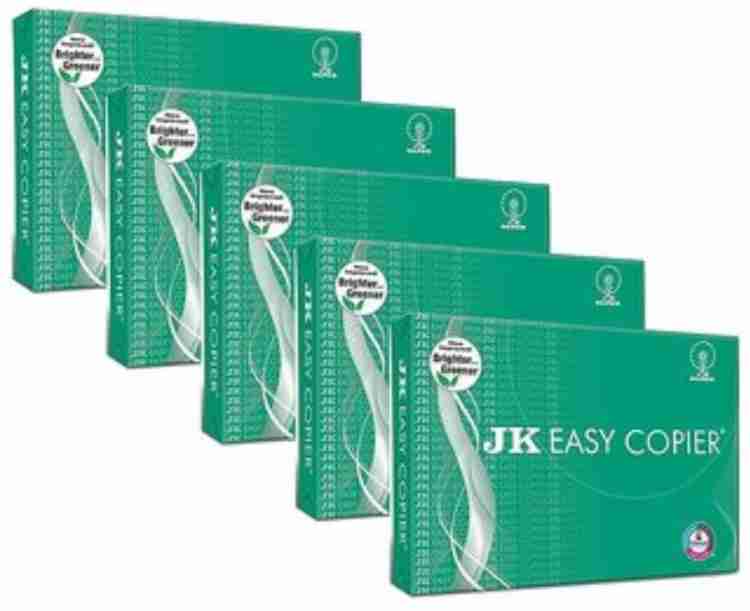 Buy JK Easy Copier Paper, A4 Size, 70 GSM, 500 Sheets, White Paper, 1  Ream, For Laserjet & Inkjet Printer, Fast Drying, Both Side Print