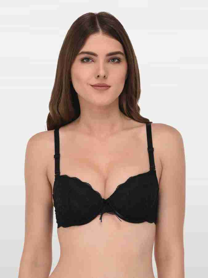 Buy Quttos Women's Synthetic Padded Wired Push-Up Bra (QT-BR-FO-2