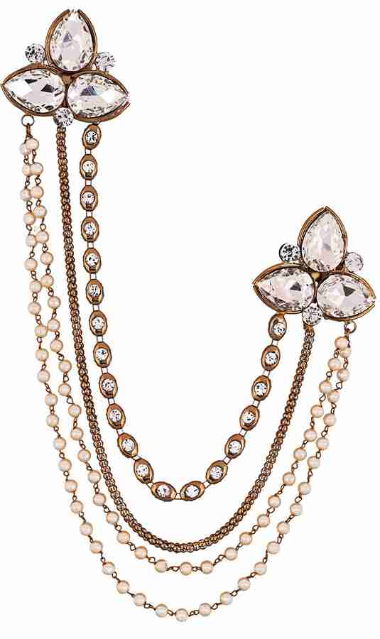 Saree pin with chain shop