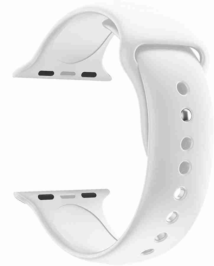 printme Silicone Soft Comfortable Watch Band 44 mm Compatible with Apple iwatch Sport for Apple Watch Series 4 5 42 44mm White 44 mm Silicone Watch Strap Price in India Buy printme Silicone