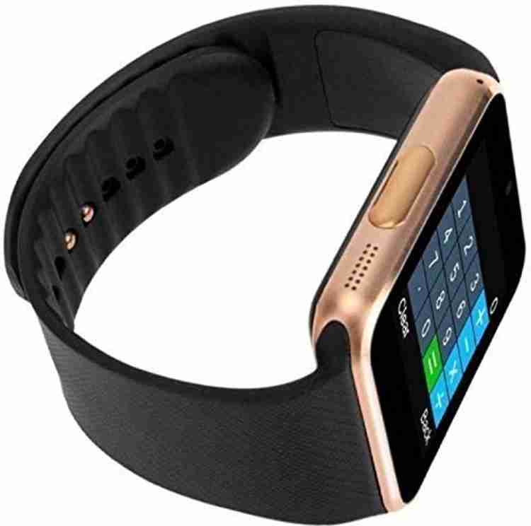 SHOPAIS Gt08 Bluetooth Smart Watch Gold Smartwatch Price in India