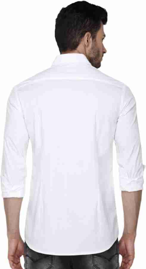 White hot sale shining shirt