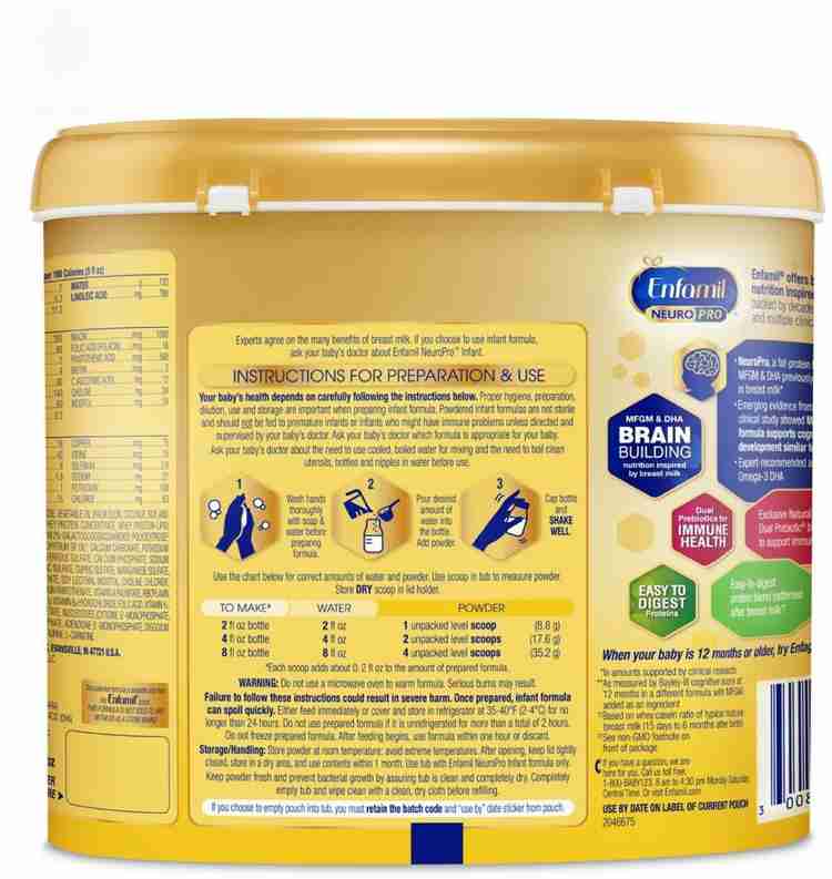 Enfamil infant formula neuropro on sale