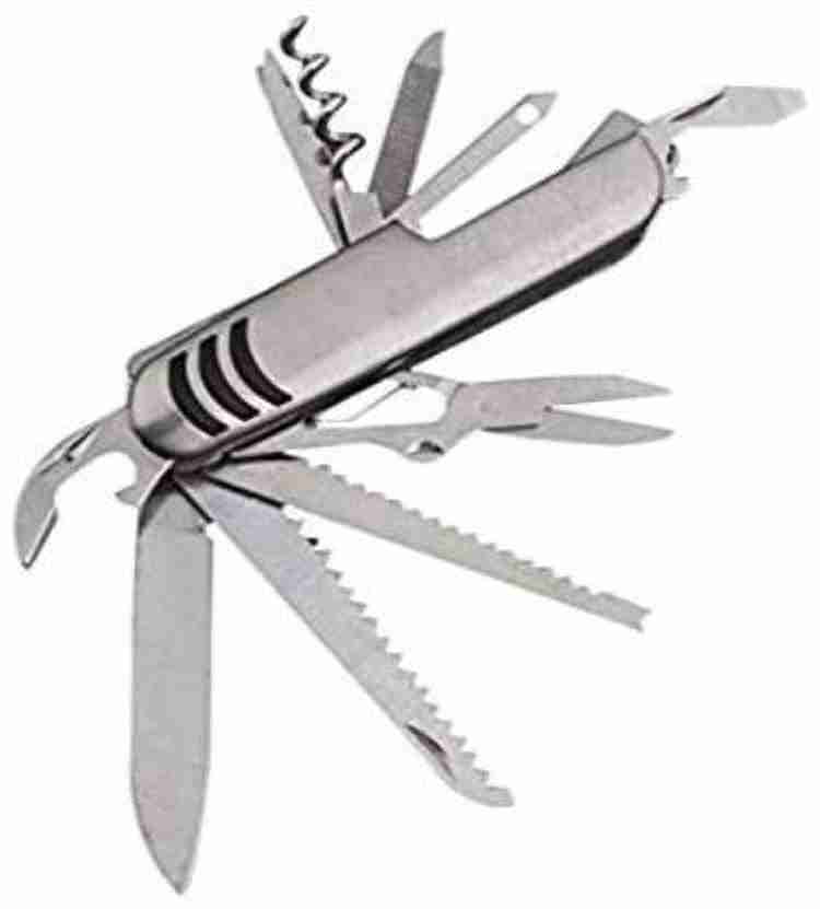 crafting maker Swiss Army Knife Multifunctional 14 in 1 11 Swiss Army Knife Silver 11 Multi utility Knife Price in India Reviews Ratings Specifications Flipkart