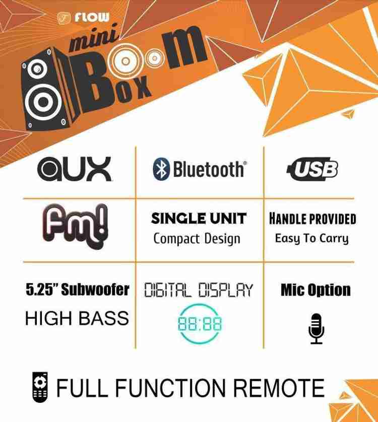 Buy Flow Mini Boombox Karoke 40 W Bluetooth Tower Speaker Online