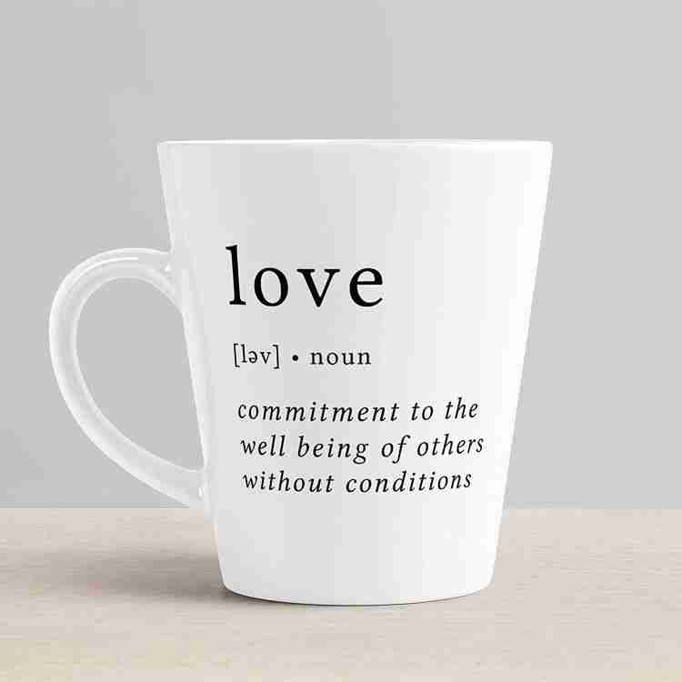 iKraft Meaning of Love Latte Coffee Ceramic Novelty/Cup Gift for Him /Her  12oz Ceramic Coffee Mug Price in India - Buy iKraft Meaning of Love Latte  Coffee Ceramic Novelty/Cup Gift for Him /