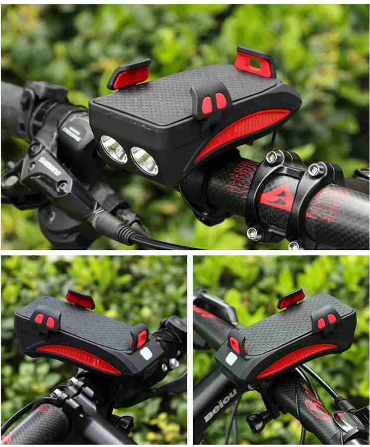 FASTPED Bicycle USB Rechargeable Led Bicycle Light with Horn and
