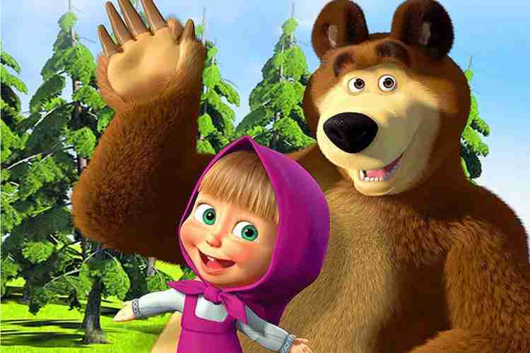 Masha And The Bear Cartoon Cartoon Poster Wall Sticker Poster