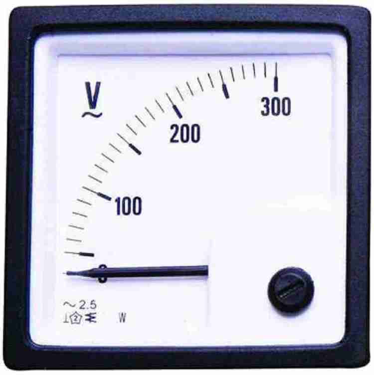 ERH India AC Analog Voltmeter 72 mm 0-300v Volt meter Voltmeter