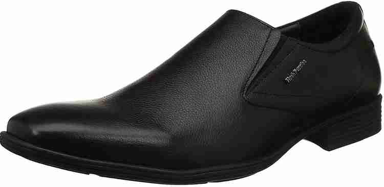 Hush puppies black formal shoes discount