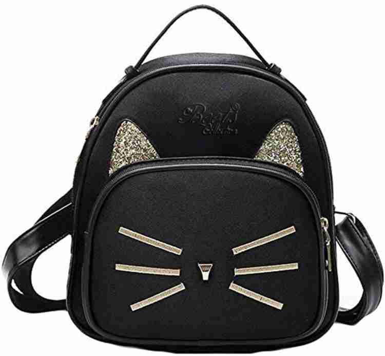 Beets Collection Girls Women s Backpack School college Bag Student Mini Shoulder pithu bag for girls 5 L Backpack Dark Balck Price in India Flipkart