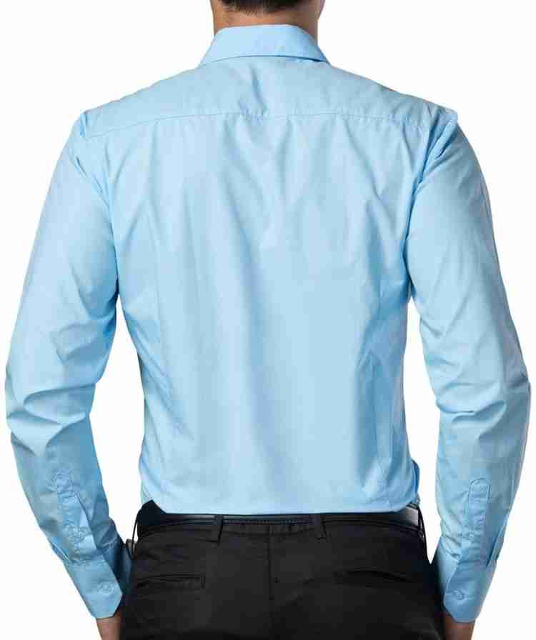 FabTag - Being Fab Men Solid Casual Blue Shirt - Buy Sky Blue FabTag - Being  Fab Men Solid Casual Blue Shirt Online at Best Prices in India
