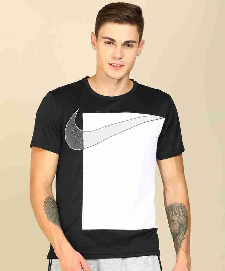 NIKE Colorblock Men Round Neck White Black T Shirt Buy NIKE Colorblock Men Round Neck White Black T Shirt Online at Best Prices in India Flipkart