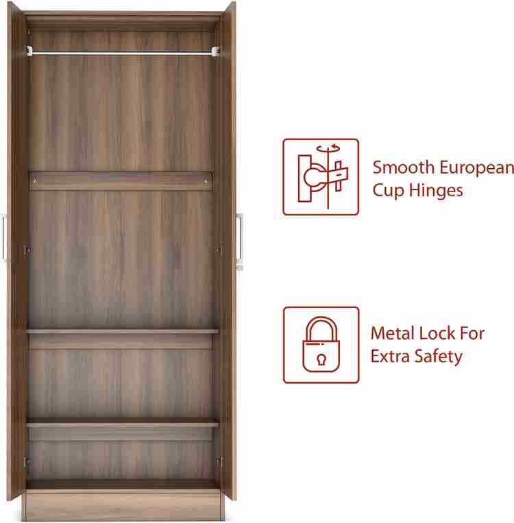 Flipkart perfect homes julian shop engineered wood 2 door wardrobe