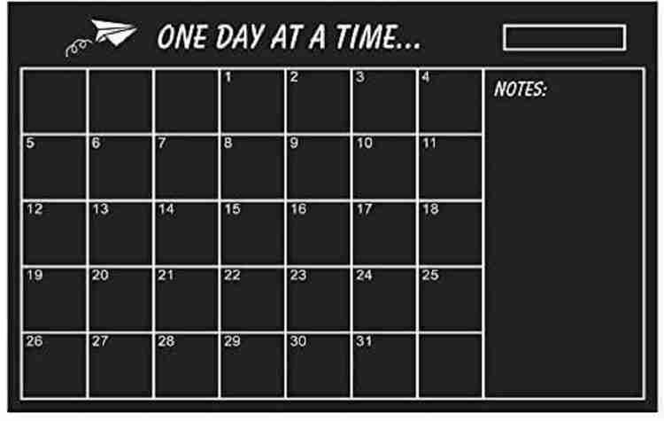 AweStuffs 50 cm Monthly Plan Weekly Plan Chalkboard Calendar Blackboard  Self Adhesive Sticker Price in India - Buy AweStuffs 50 cm Monthly Plan  Weekly Plan Chalkboard Calendar Blackboard Self Adhesive Sticker online