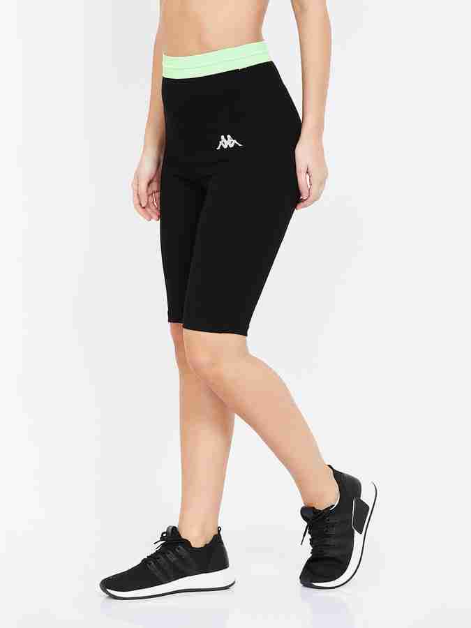 Kappa Solid Women Black Cycling Shorts Buy Kappa Solid Women