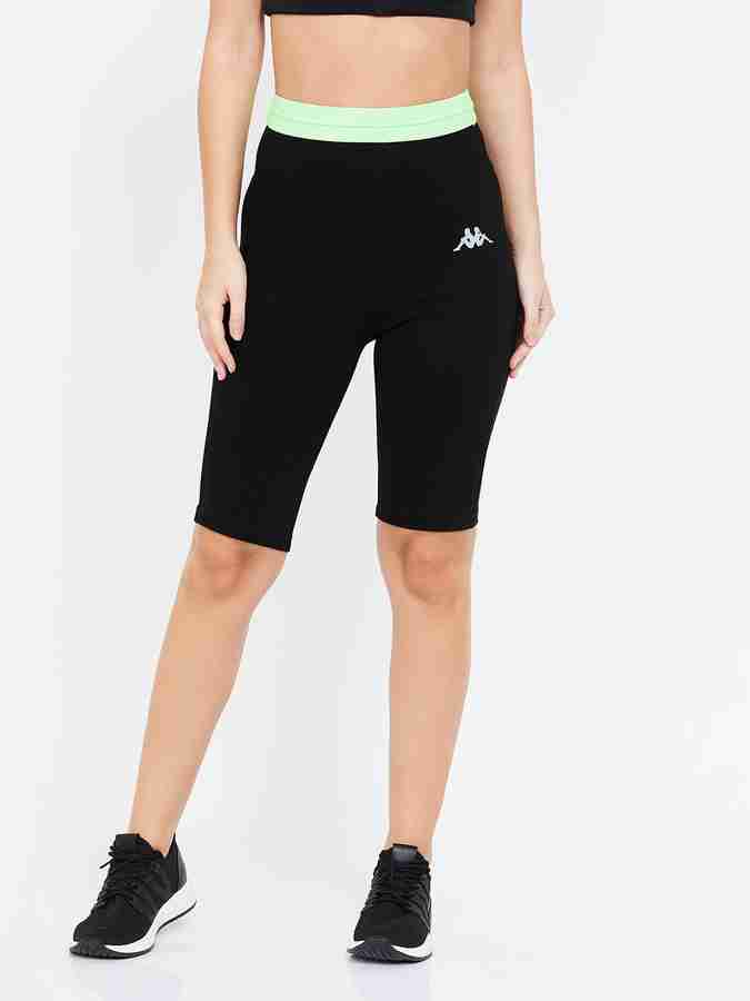 Kappa Solid Women Black Cycling Shorts Buy Kappa Solid Women