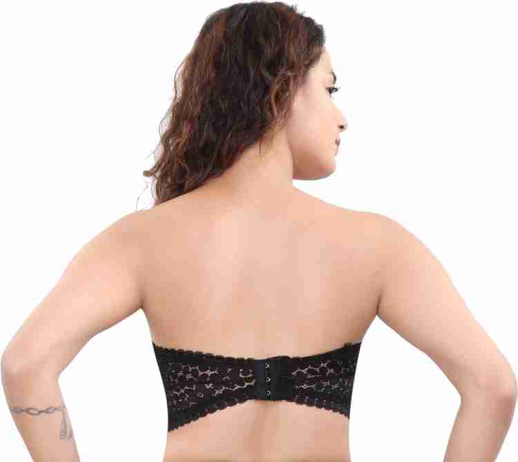 Buy GLAMORAS Women's Cotton Padded Seamless Strapless Multi-Way Tube Bra  with Removable Straps & Removable Pads, Color-Black, Size-L Online at Best  Prices in India - JioMart.